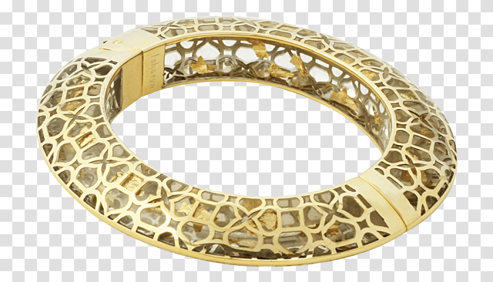 Gold Flakes Oval Hinge Bangle Image Straw Wreath Cm, Accessories, Accessory, Jewelry, Bangles Transparent Png