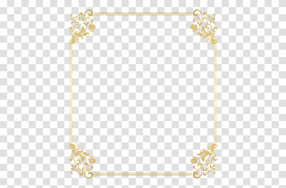Gold Floral Border Frame, Arrow, Scroll Transparent Png