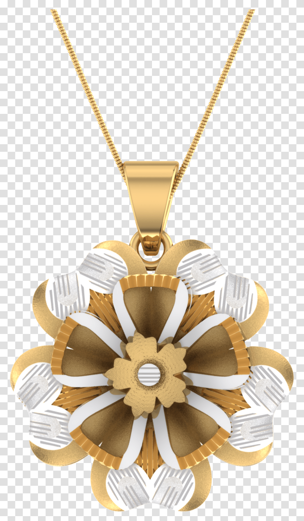 Gold Floral Design, Pendant, Necklace, Jewelry, Accessories Transparent Png