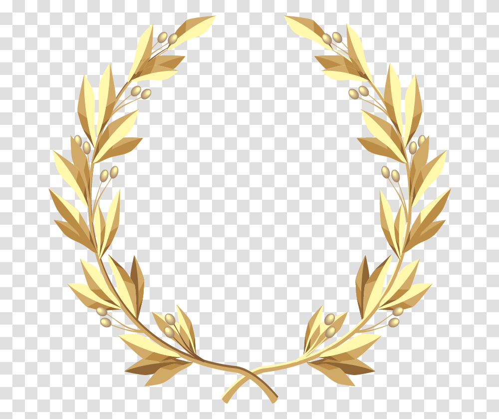 Gold Floral Wreath Gold Wreath Transparent Png