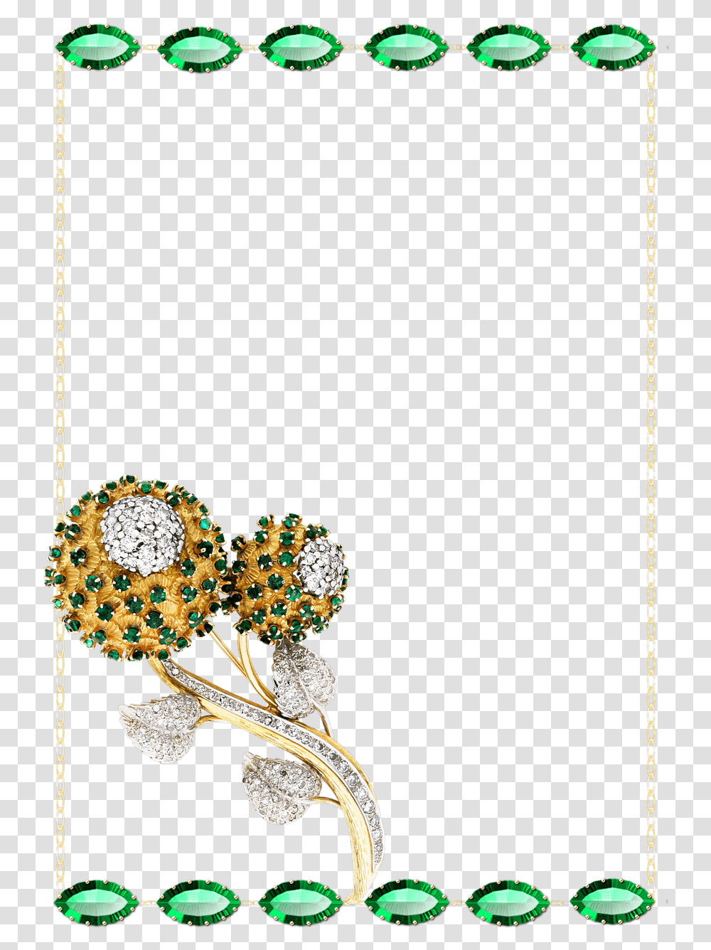 Gold Flowers Frame Background Hd, Accessories, Accessory, Jewelry, Diamond Transparent Png