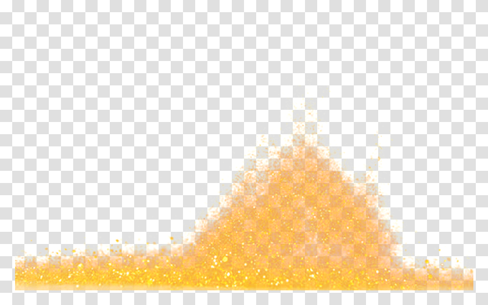 Gold Flutters With A Material, Bonfire, Flame, Powder, Paper Transparent Png