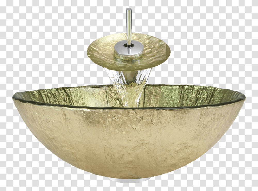 Gold Foil Glass Vessel Bathroom Sink Glass Vessel Bathroom Sink, Sink Faucet Transparent Png