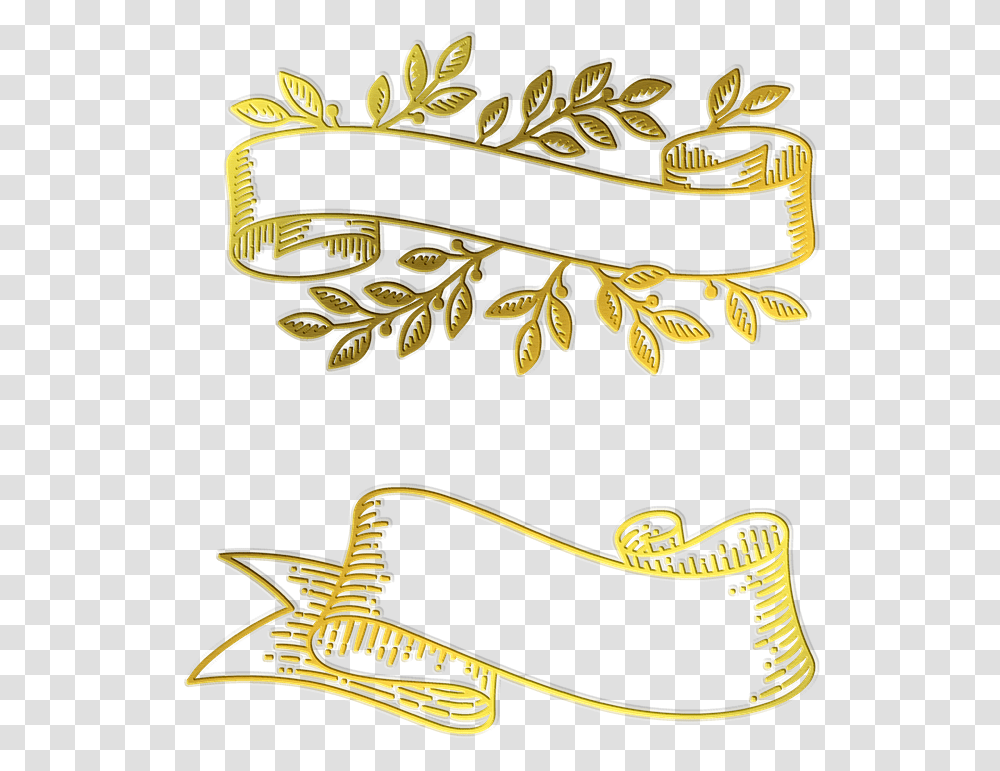 Gold Foil Labels Tags Bracket Free Image On Pixabay You Re Invited Banner, Floral Design, Pattern, Graphics, Art Transparent Png