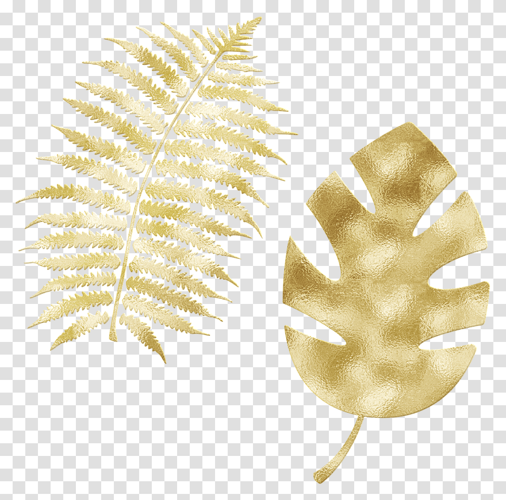 Gold Foil Leaves Glitter Free Image On Pixabay Fern, Plant, Rug Transparent Png