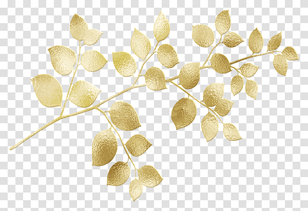 Gold Foil Leaves Glitter Free Image On Pixabay Maidenhair Tree, Plant, Leaf, Annonaceae, Produce Transparent Png