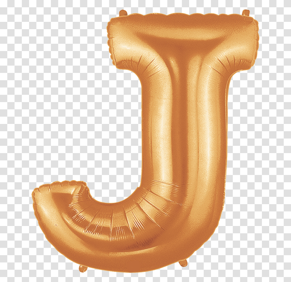 Gold Foil Letter J J Balloon Letter Rose Gold, Fungus, Inflatable, Handle Transparent Png