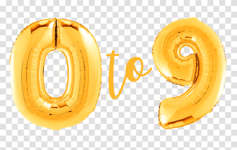 Gold Foil Numbers 30 Helium Filled Balloon Earrings, Plant, Food, Fruit, Lamp Transparent Png