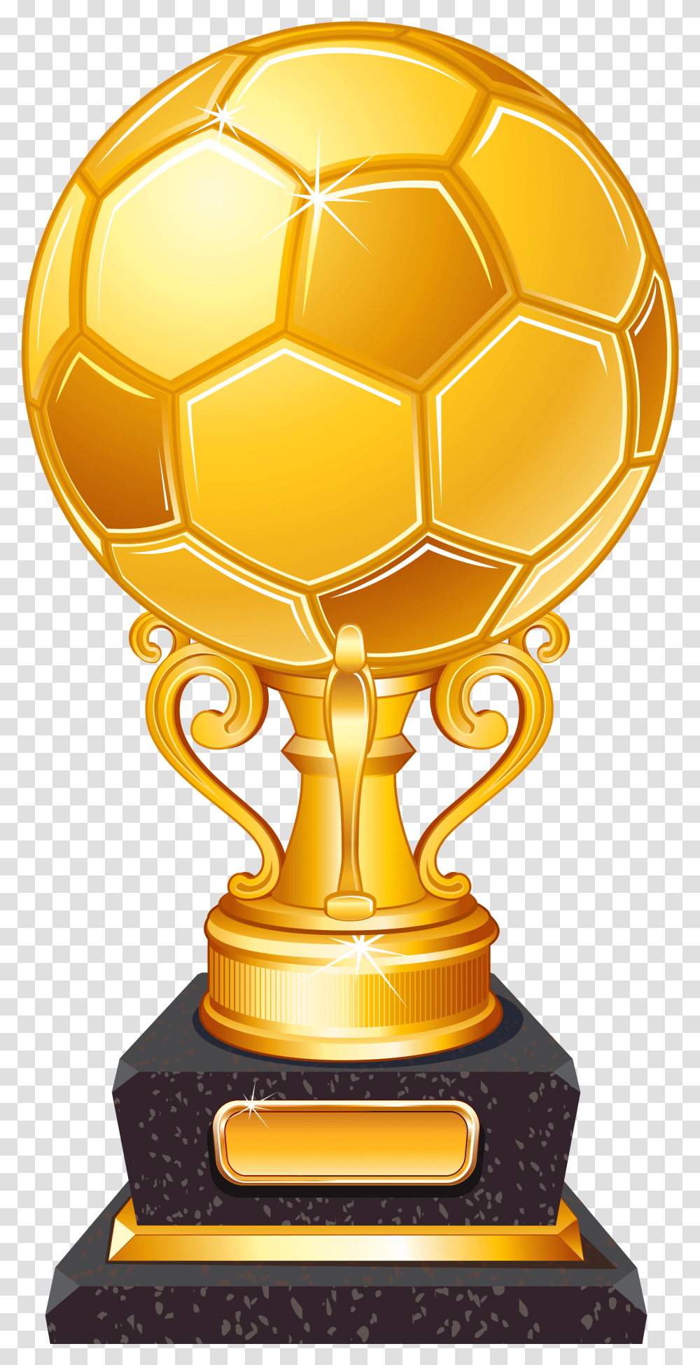 Gold Football Award Trophy Football Trophy, Soccer Ball, Team Sport, Sports Transparent Png