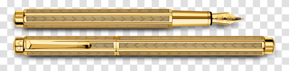 Gold Fountain Pen, Wood Transparent Png