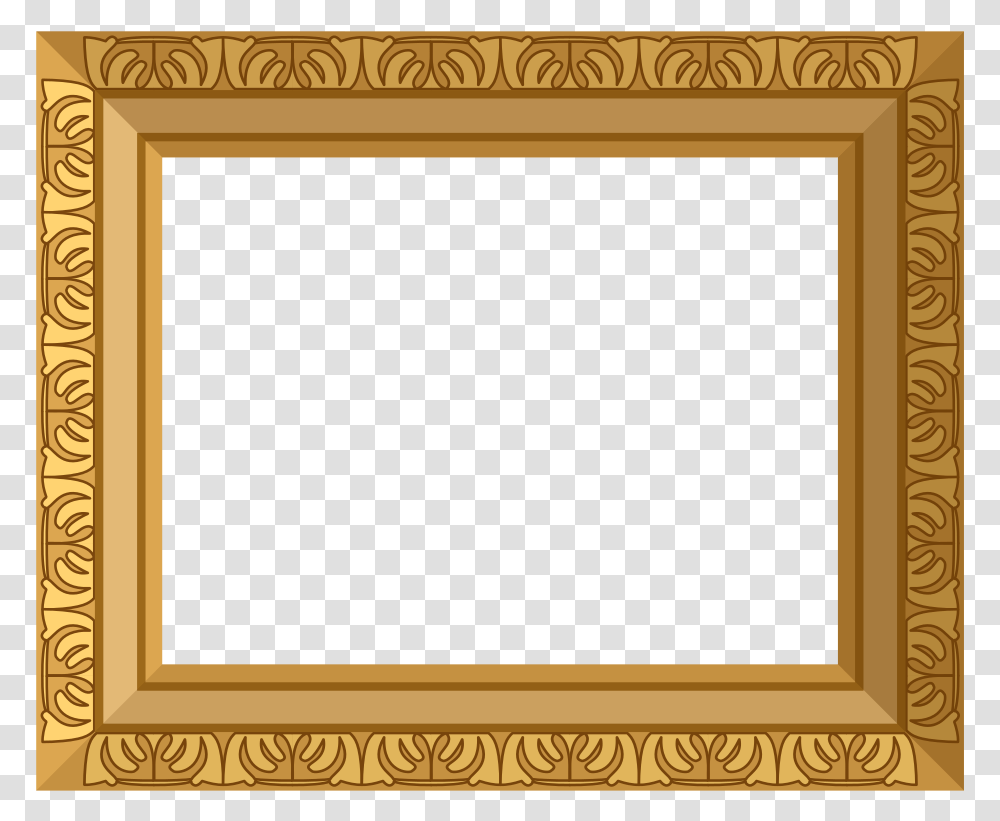 Gold Frame Border, Blackboard, Rug Transparent Png