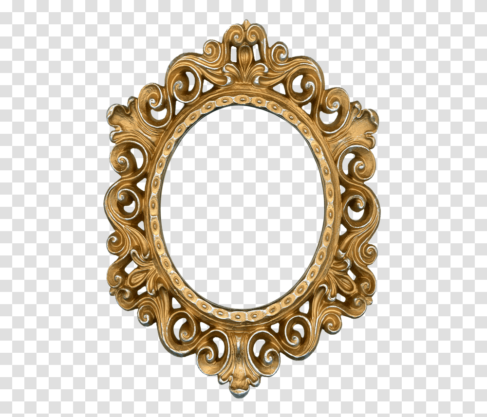 Gold Frame It Would Make A Beautiful Mirror Home Stuff Frame, Gate, Oval Transparent Png