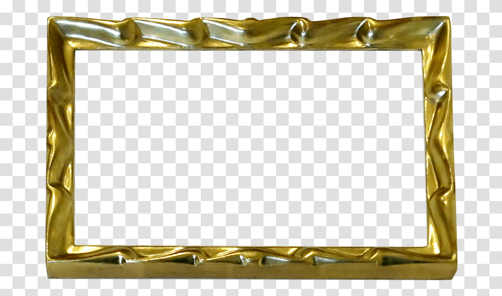 Gold Frame Picture Frame, Treasure, Bronze, Screen, Electronics Transparent Png