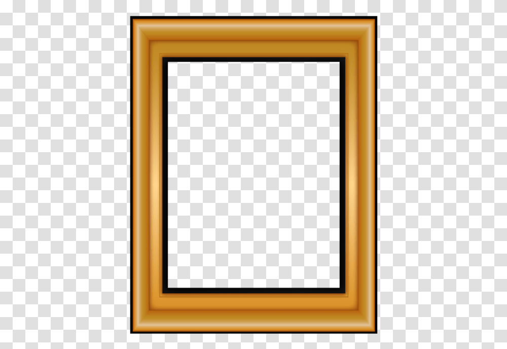 Gold Frame Picture Free Searchpng Picture Frame, Blackboard, Monitor, Screen, Electronics Transparent Png