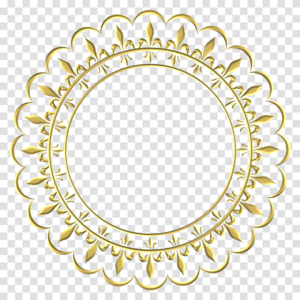 Gold Frame Round Golden Round Frame, Jewelry, Accessories, Accessory, Bracelet Transparent Png