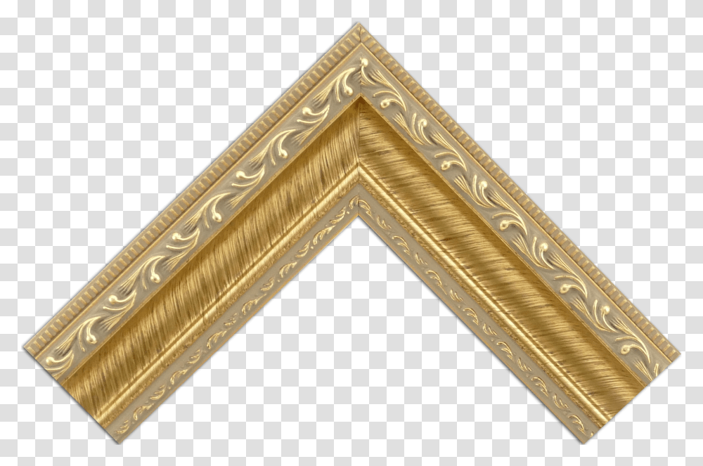 Gold Frame Wood, Triangle, Alphabet Transparent Png