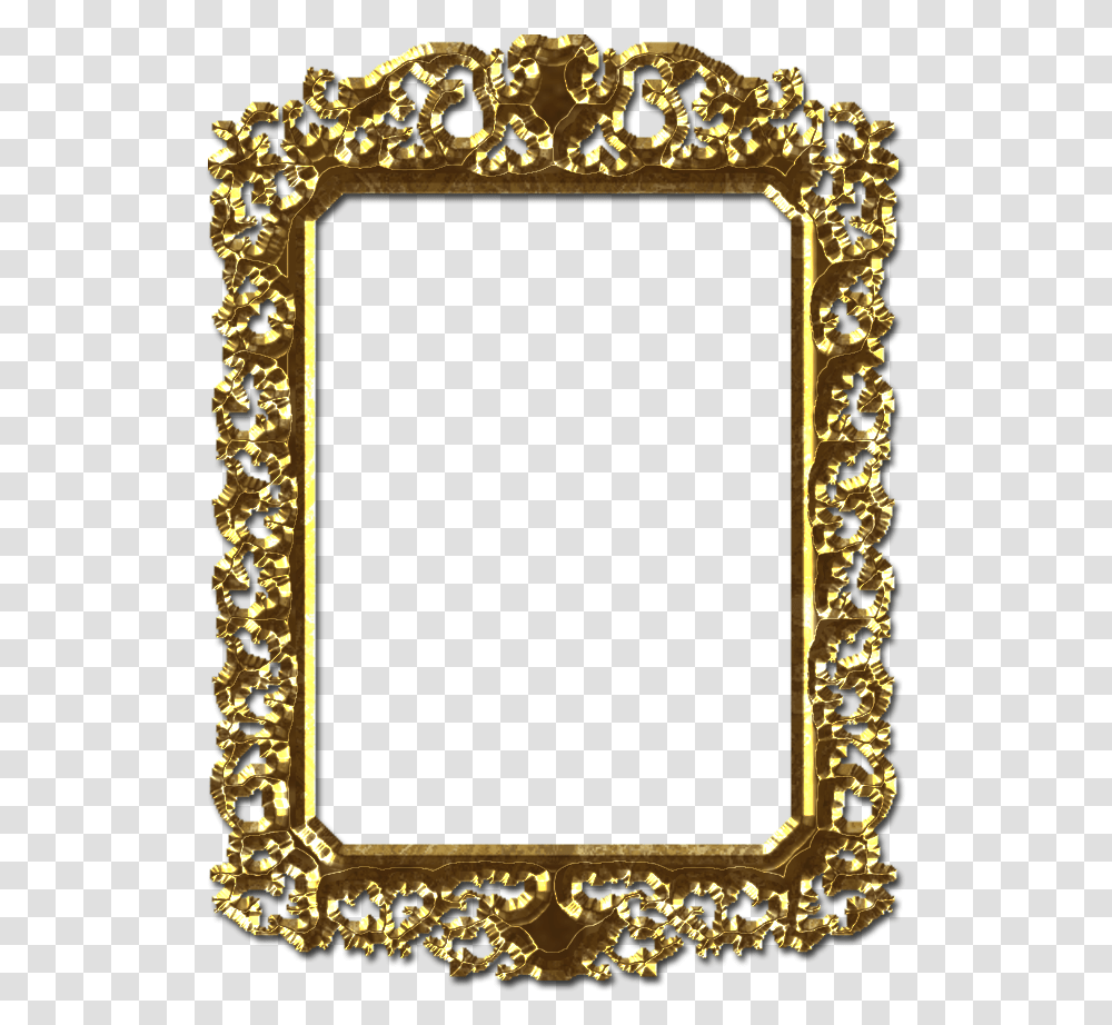 Gold Frames Picture Frame, Mirror, Rug Transparent Png
