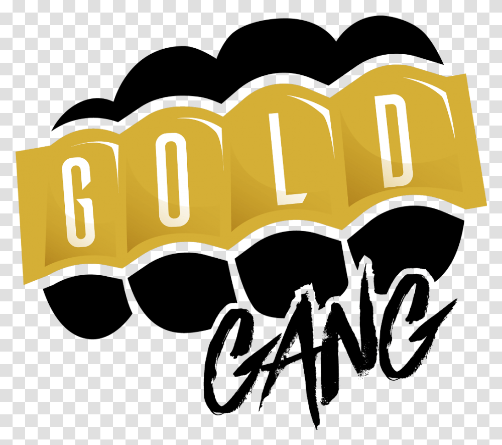 Gold Gang Brass Knuckles Gold Gang, Symbol, Teeth Transparent Png