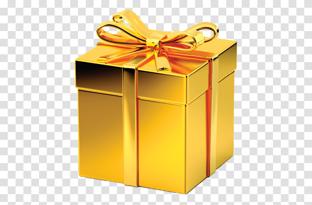 Gold Gift Box Transparent Png