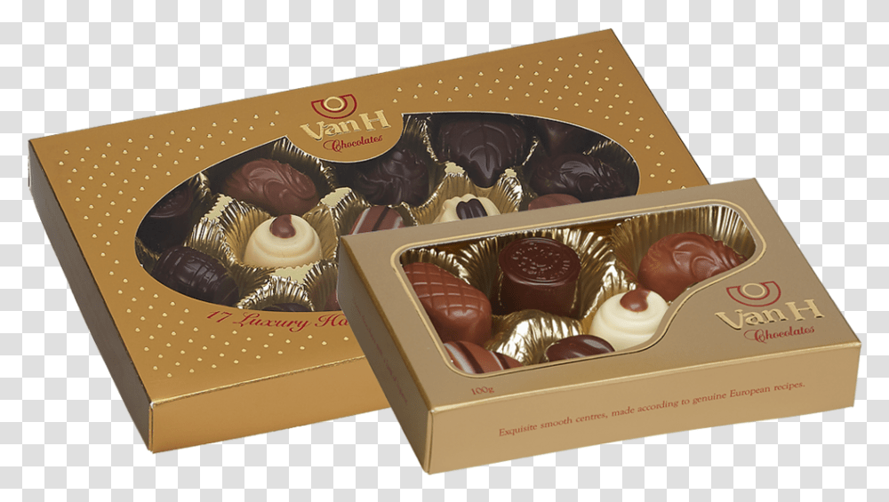 Gold Gift Boxes Chocolate Truffle, Dessert, Food, Fudge, Cocoa Transparent Png