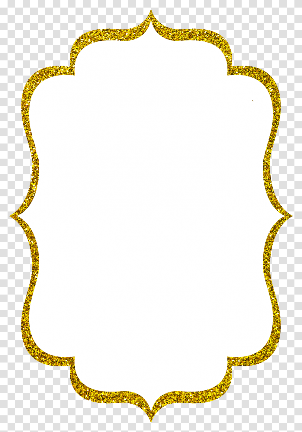 Gold Glitter Frame, Rope, Knot, Chain Transparent Png