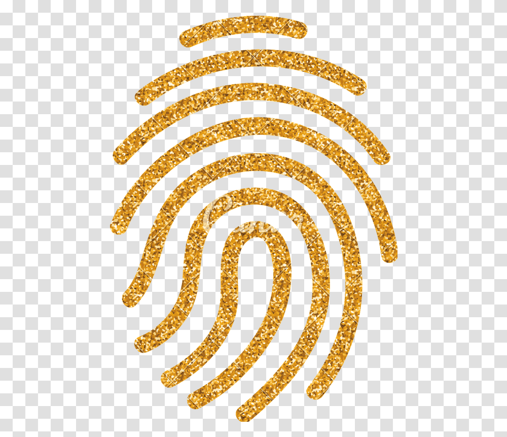 Gold Glitter Icon Fingerprint Icons By Canva Fingerprint Icon Gold Transparent Png