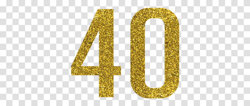 Gold Glitter Image Gold Glitter 40, Number, Symbol, Text, Rug Transparent Png