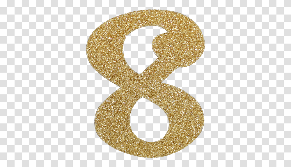 Gold Glitter Number, Alphabet, Rug Transparent Png