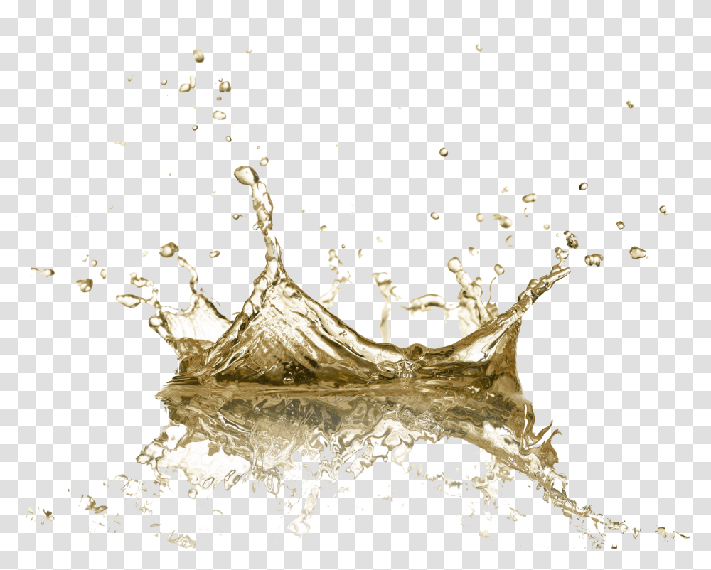 Gold Glow Water Splash, Plant, Droplet, Beverage, Drink Transparent Png