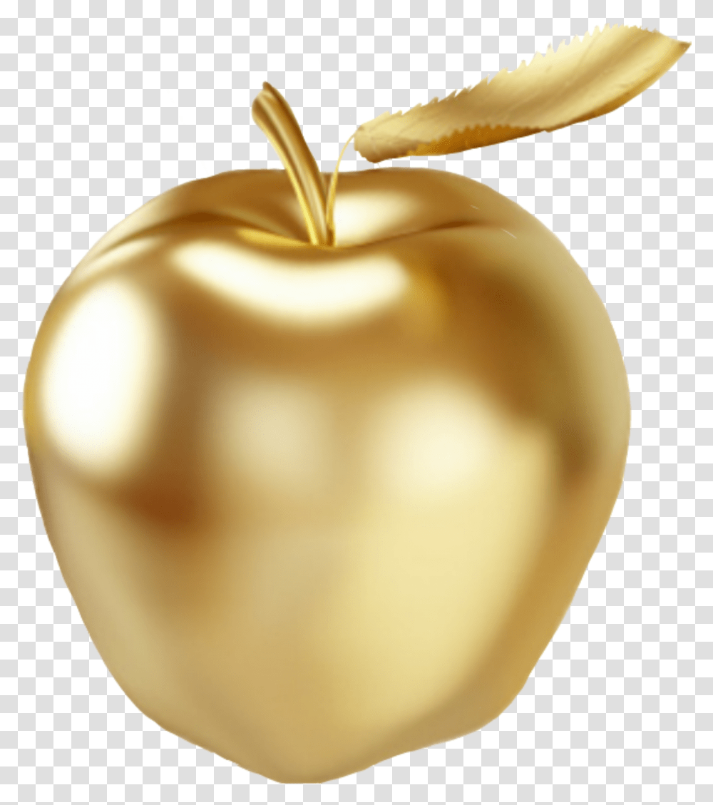 Gold Goldapple Sticker By Sugawara Is Babey U20393 Golden Apple Fruit, Plant, Food, Peel, Hip Transparent Png