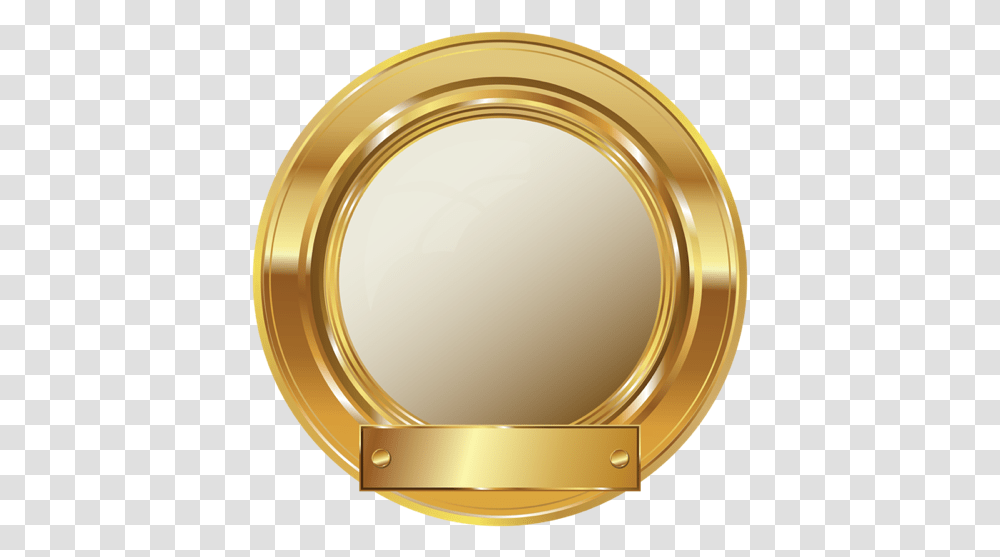 Gold Golden Circle Tag Moodboard Gold Circle In, Mirror, Gold Medal, Trophy Transparent Png