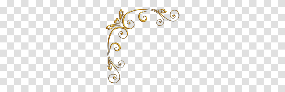 Gold, Floral Design, Pattern Transparent Png