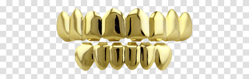 Gold Grillz With Finish Set Grill Teeth, Label, Text, Sweets, Food Transparent Png