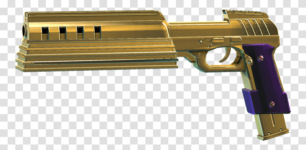 Gold Gun Download Gold Gun Full Size Gold Submachine Guns, Weapon, Weaponry, Handgun, Rifle Transparent Png