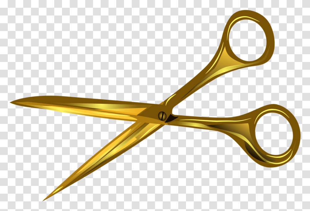Gold Hair Scissor Icon Background Clipart Gold Scissors, Blade, Weapon, Weaponry, Shears Transparent Png