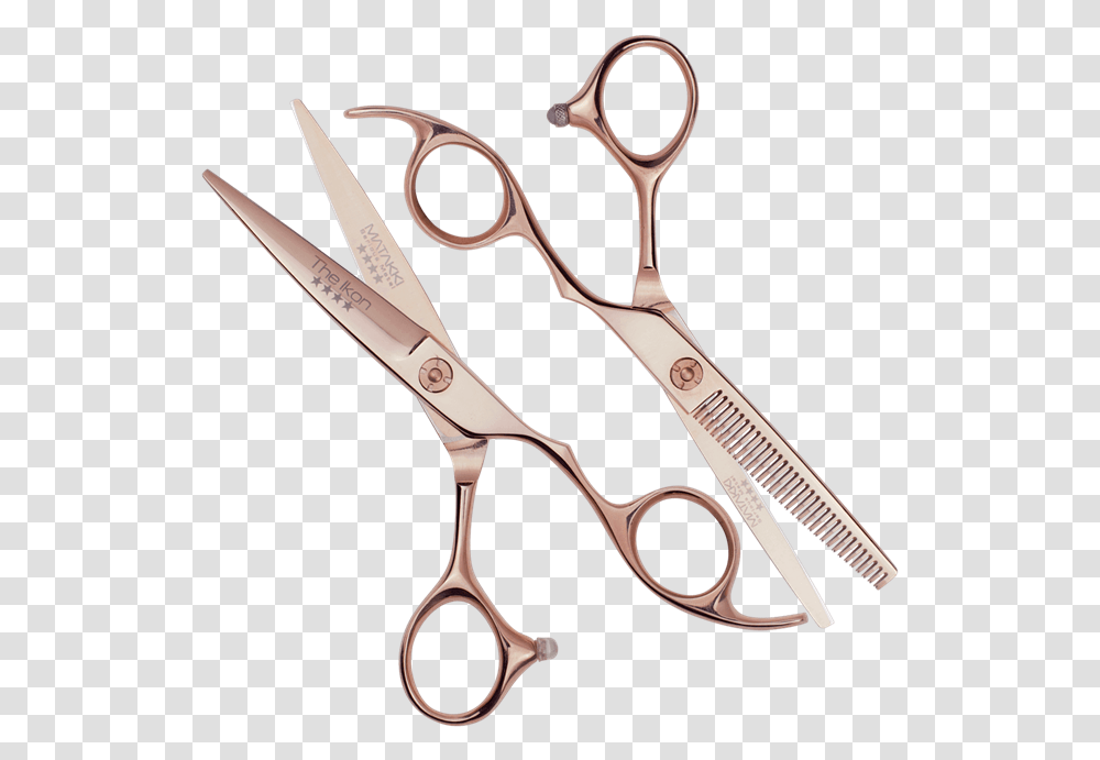 Gold Hair Scissors Scissors, Blade, Weapon, Weaponry, Shears Transparent Png