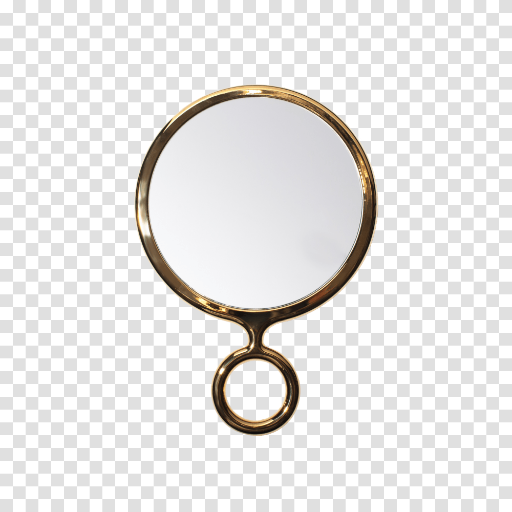 Gold Handheld Mirror The Elephant Shop, Locket, Pendant, Jewelry, Accessories Transparent Png