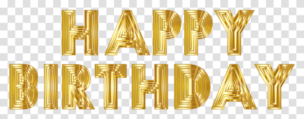 Gold Happy Birthday, Alphabet, Purple, Chandelier Transparent Png