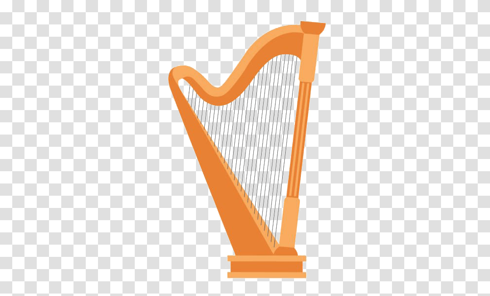 Gold Harp Harp, Musical Instrument, Staircase Transparent Png