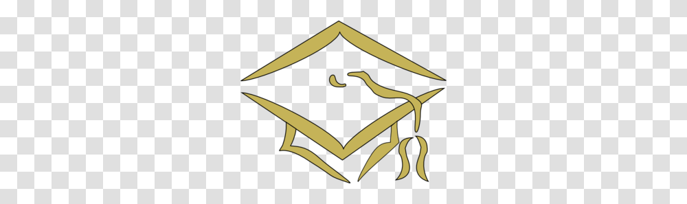 Gold Hats Cliparts, Label, Graduation Transparent Png
