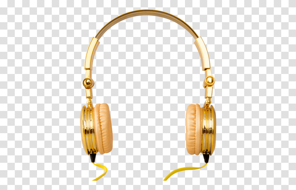 Gold Headphones, Electronics, Accessories, Accessory, Lamp Transparent Png