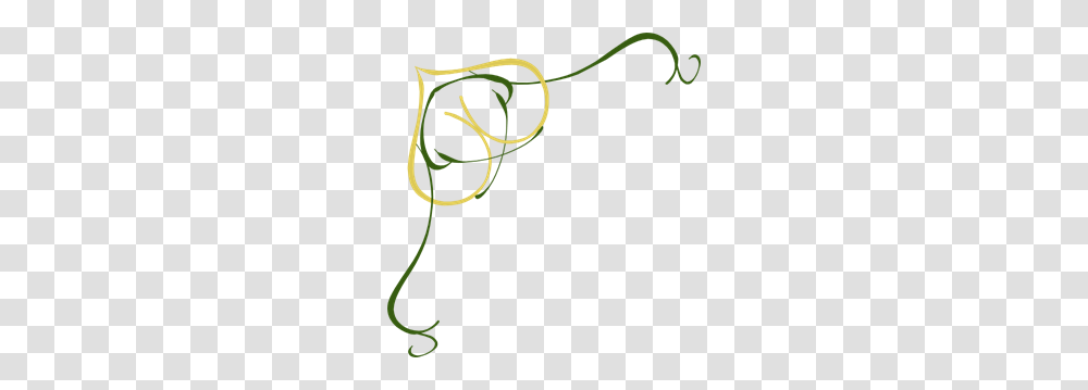 Gold Heart And Green Branches Clip Arts For Web, Knot, Rope Transparent Png