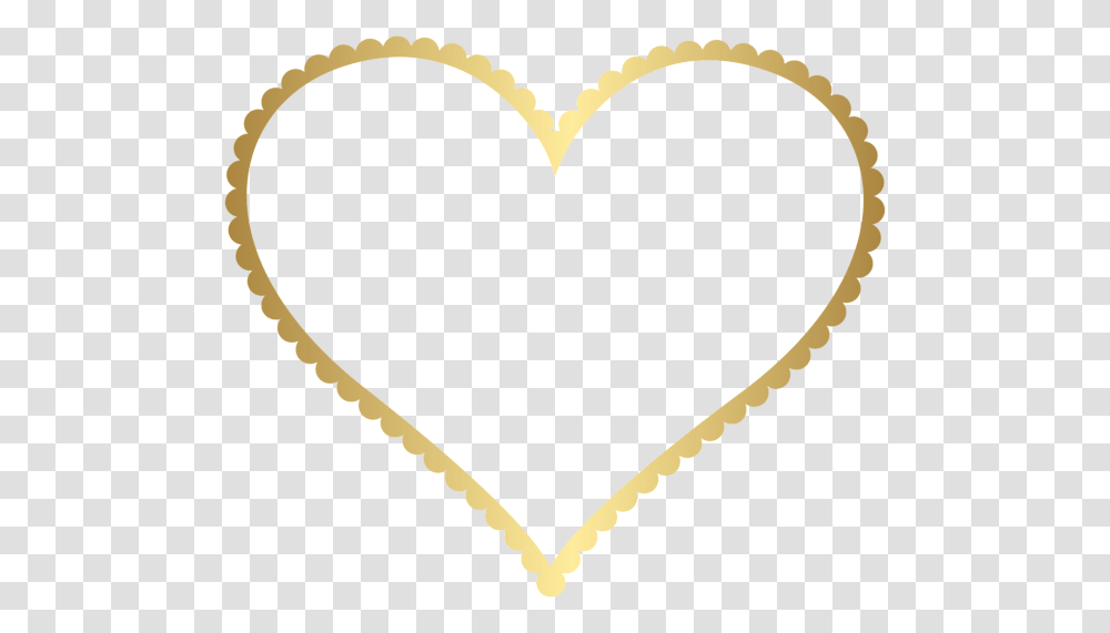 Gold Heart Border Frame Clip Art Boda, Rug Transparent Png