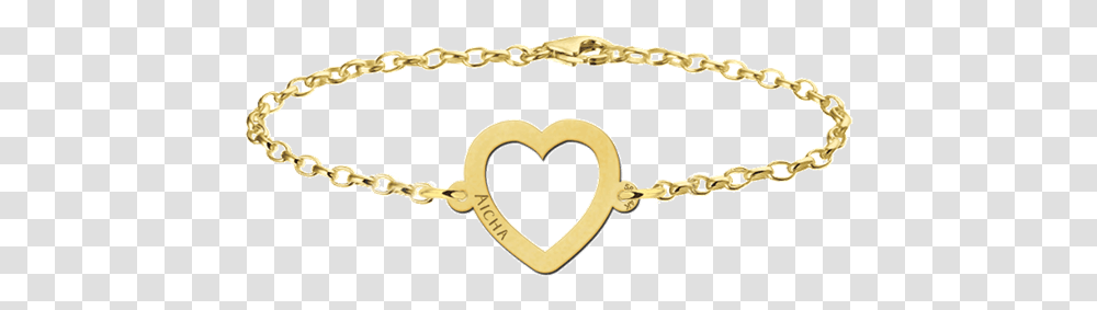 Gold Heart Bracelet Armbandje 14 Krt Goud Cirkel Hartje, Jewelry, Accessories, Accessory, Chain Transparent Png