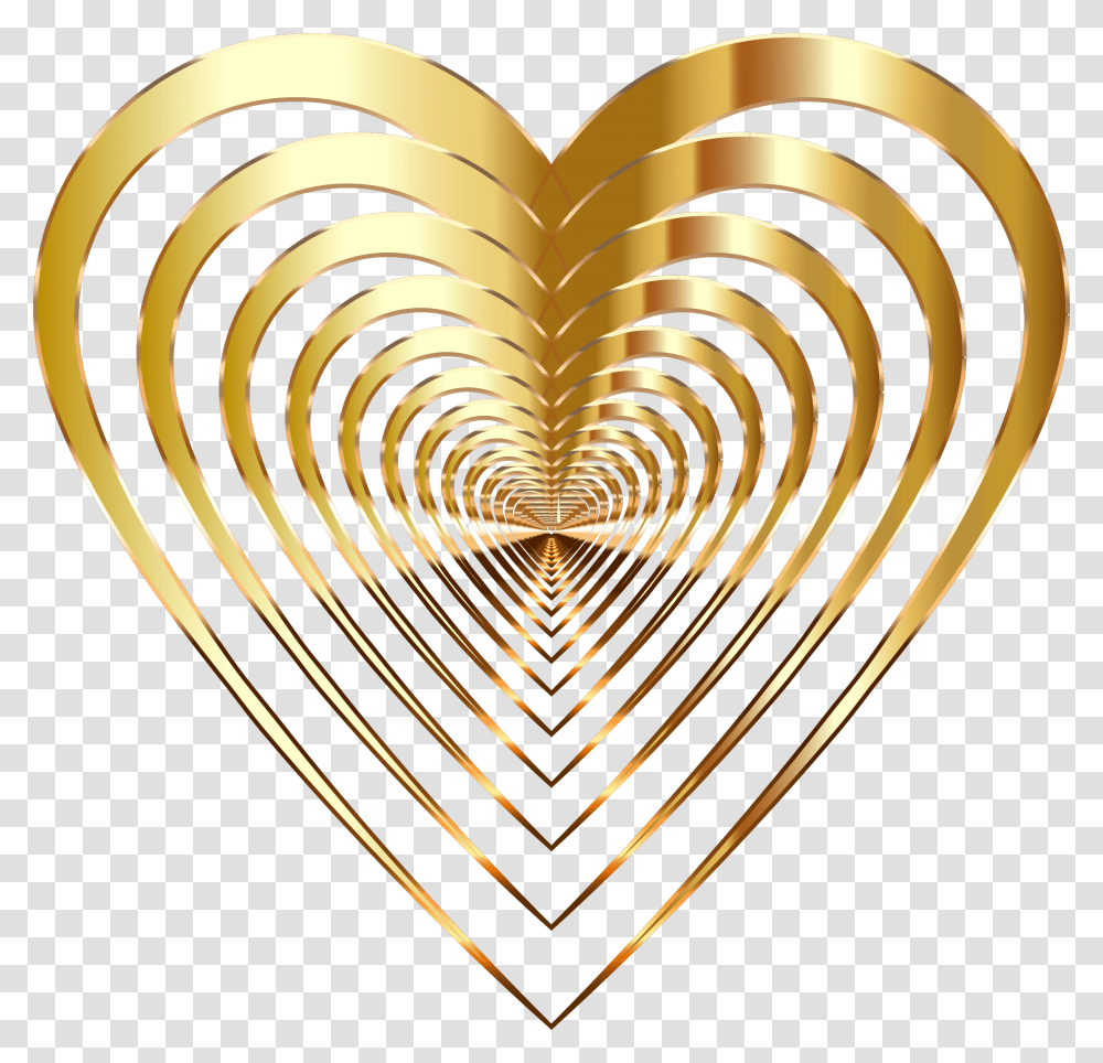 Gold Heart Clipart No Background Vector Clipart Clip Art, Spiral, Coil Transparent Png