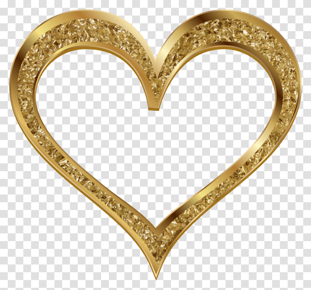 Gold Heart Clipart Pngs Transparent Png