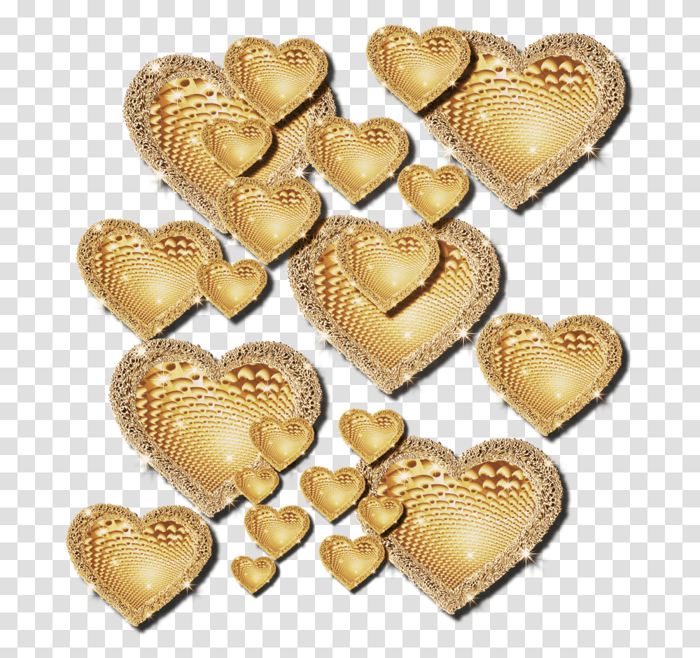 Gold Heart Gold Heart Images, Sweets, Food, Fungus, Mushroom Transparent Png