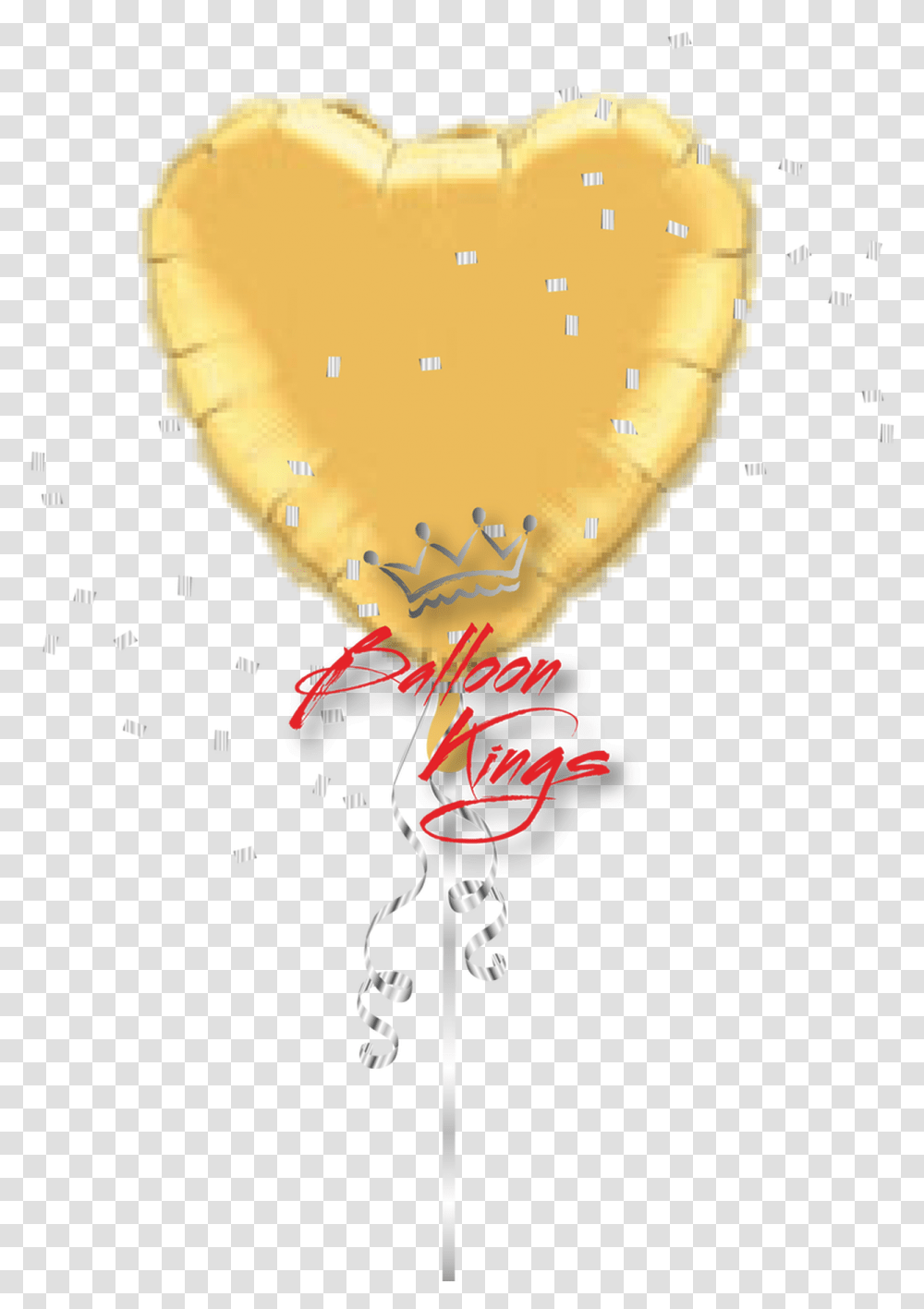 Gold Heart Gold Qualatex Foil Heart, Balloon Transparent Png