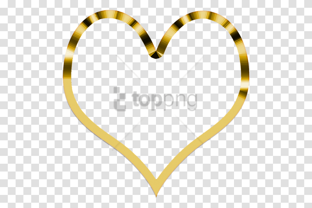 Gold Heart Icon Background Transparent Png