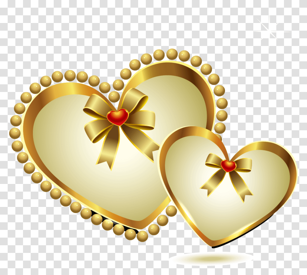 Gold Heart Shaped Pattern Download, Lamp, Gold Medal, Trophy, Treasure Transparent Png